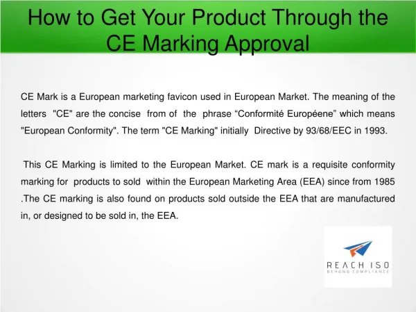 How to Get Your Product Through the CE Marking Approval