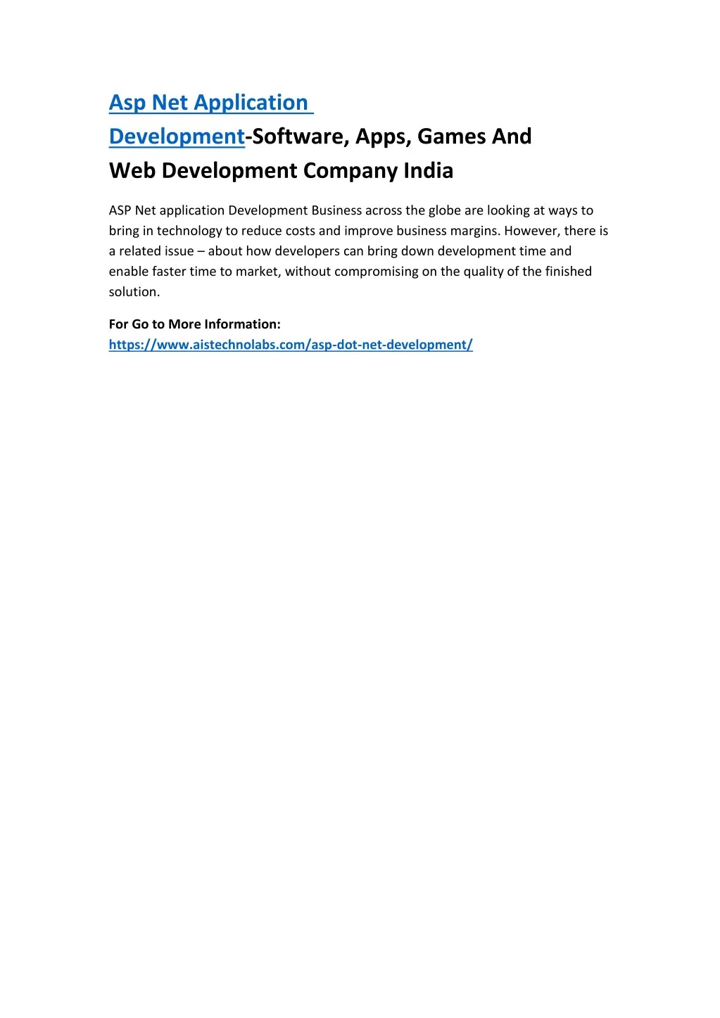 asp net application development software apps