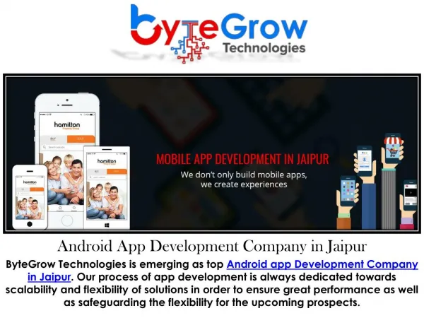 Exceptional Android App Development Company in Jaipur | Bytegrow Technologies