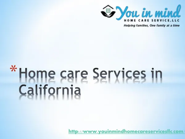 Home caregiver services at your City