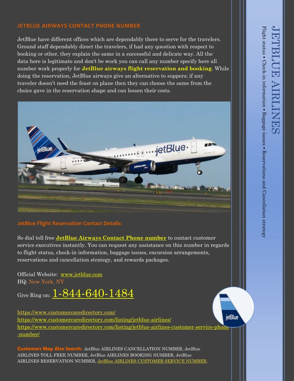 jetblue airways contact phone number jetblue have