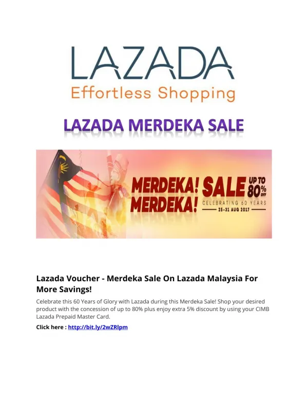 Lazada Merdeka Sale 2017