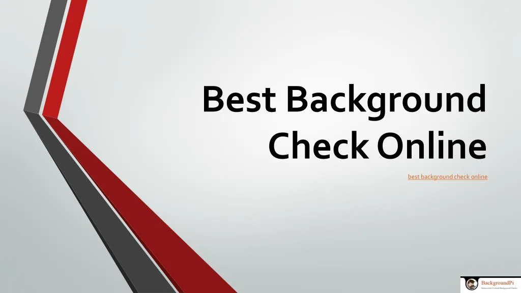best background check online