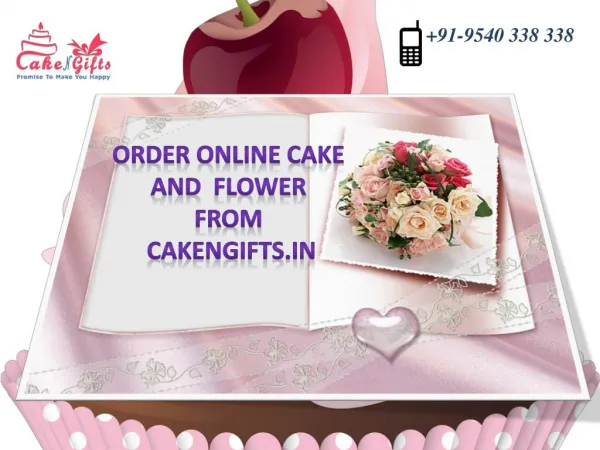 Order online cake and flowers from CakenGifts.in