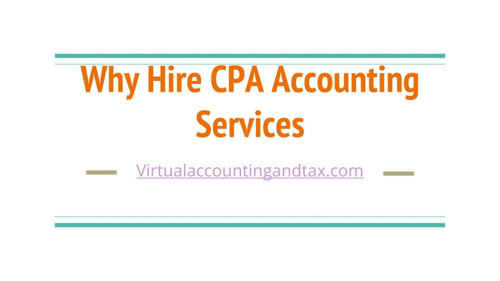 why hire cpa accounting services