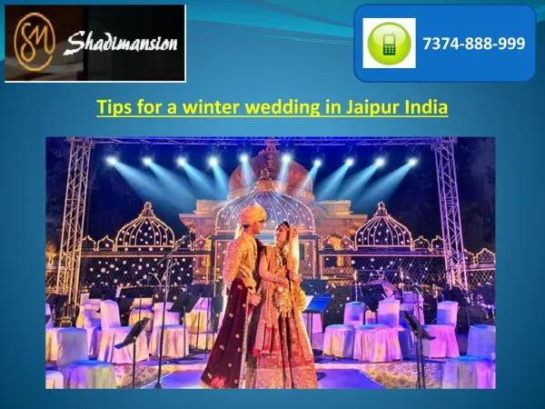 Tips for a winter wedding in Jaipur India