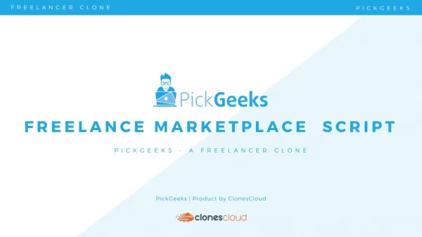PickGeeks – Freelancer Clone Script