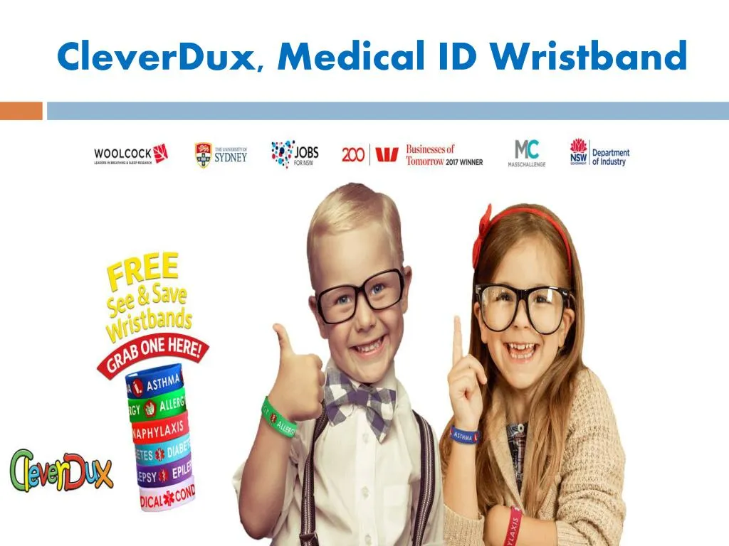 cleverdux medical id wristband