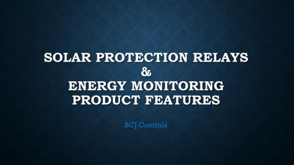 Solar Protection Relays & Energy Monitoring | ComAp InteliPro | MainsPro