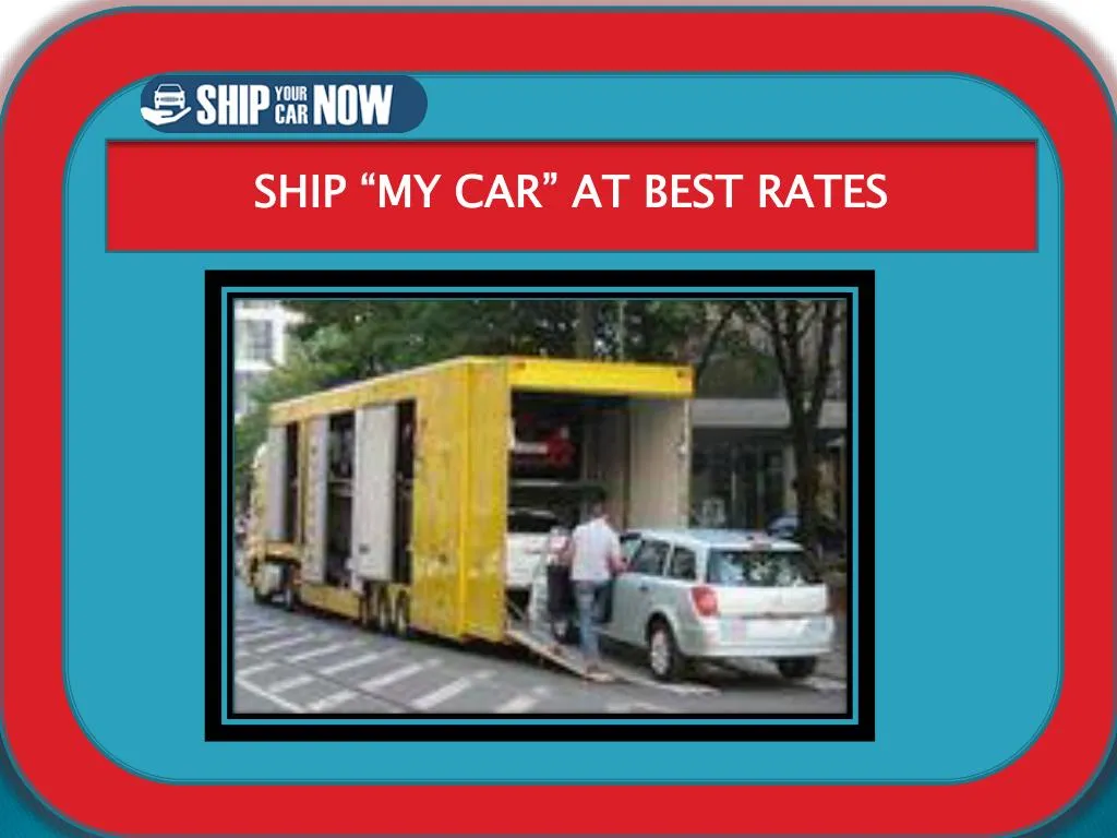 ship my car at best rates