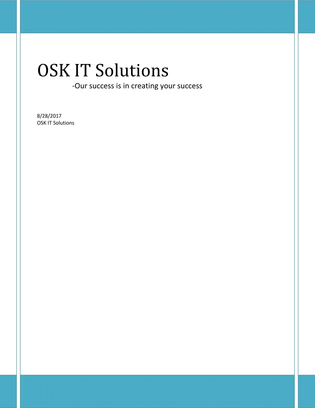 osk it solutions our success is in creating your