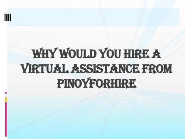 Why Would You Hire a Virtual Assistance From Pinoyforhire