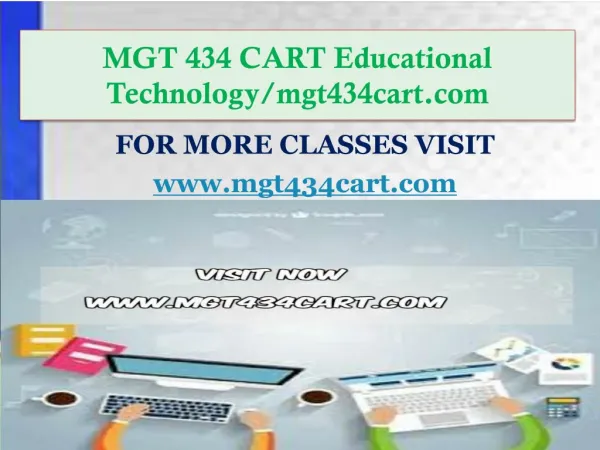 MGT 434 CART Educational Technology/mgt434cart.com