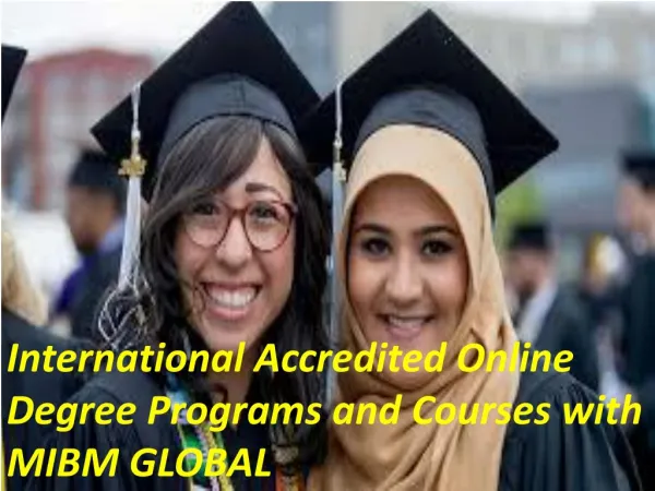 international accredited online degree programs