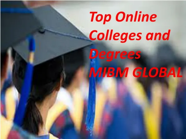 top online colleges and degrees mibm global