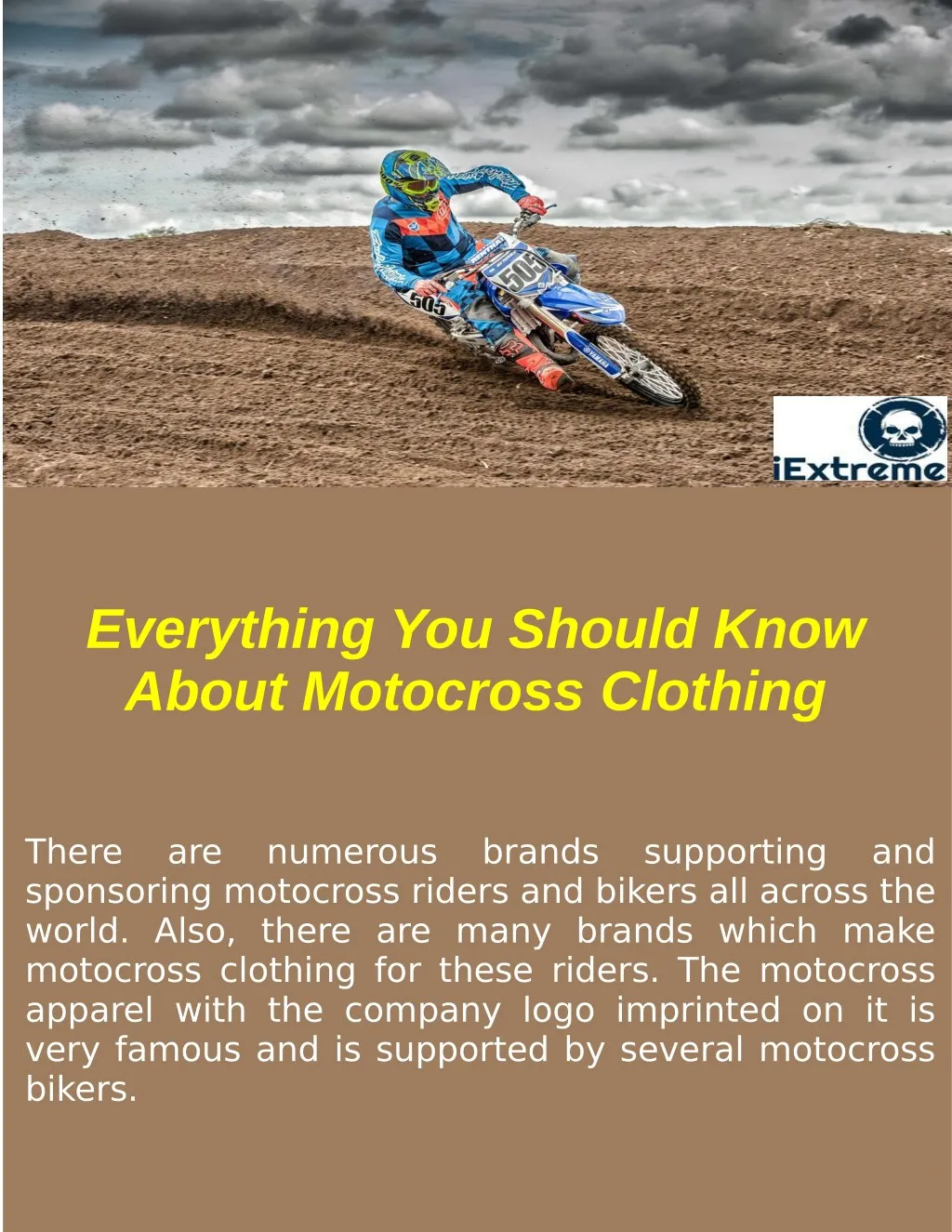 everything you should know about motocross