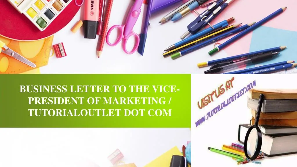 business letter to the vice president