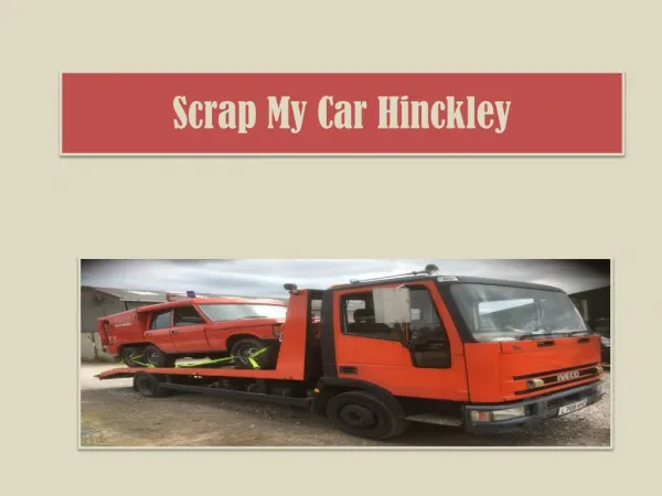 Scrap My Car Hinckley