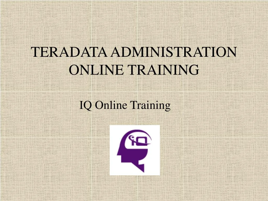 teradata administration online training