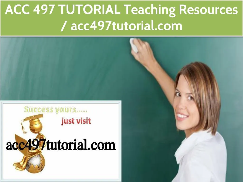 acc 497 tutorial teaching resources