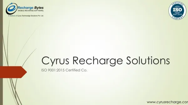 Online Business Proposal for Recharge Business