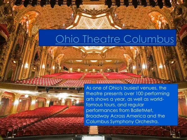 Ohio Theatre Columbus|614-469-0939