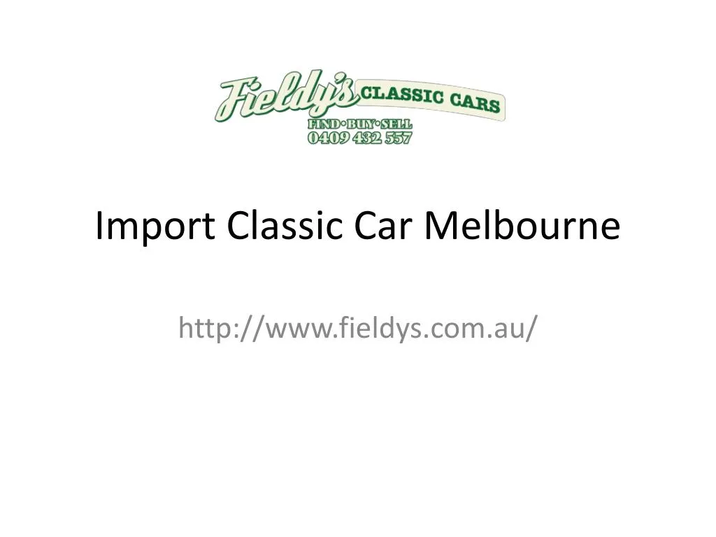 import classic car melbourne