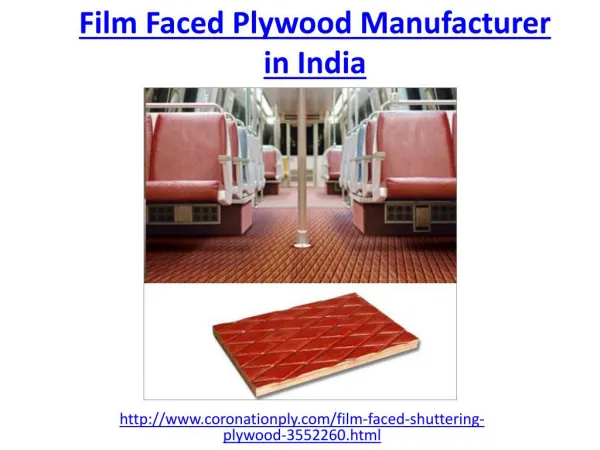 Get the best film faced plywood manufacturer in india