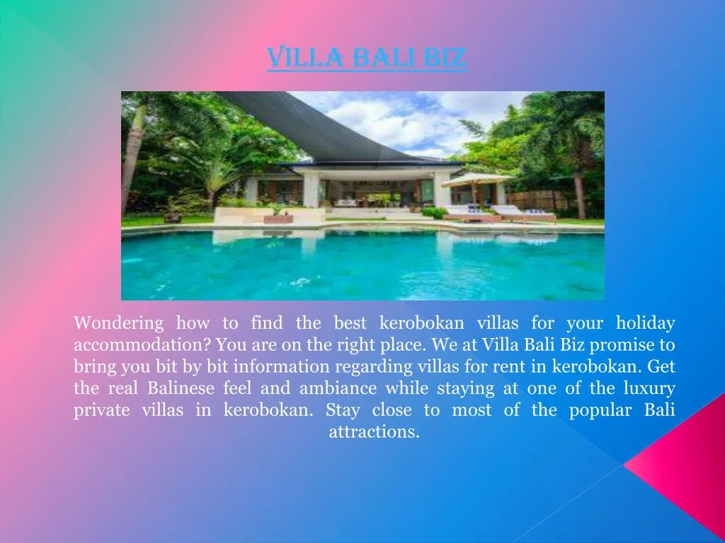 villa bali biz