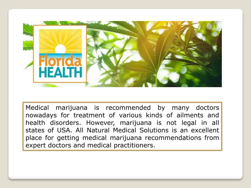 medical marijuana is recommended by many doctors