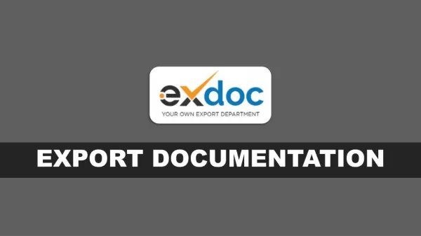 Exdoc Help Streamlining Documents Related to Export