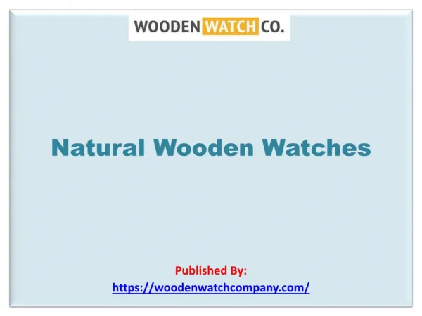 Natural Wooden Watches