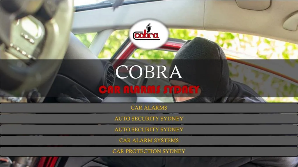 cobra car alarms sydney