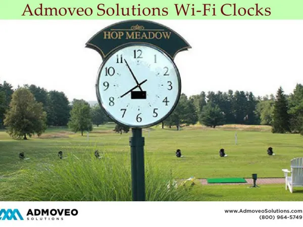 Admoveo solutions wi fi clocks