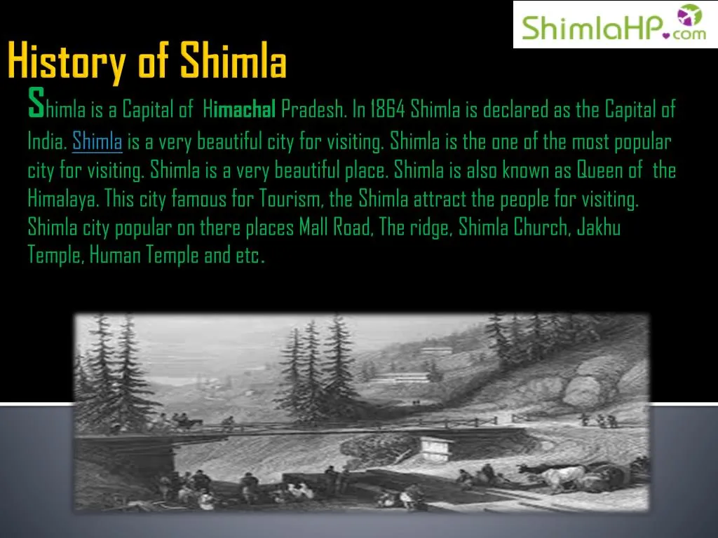 history of shimla