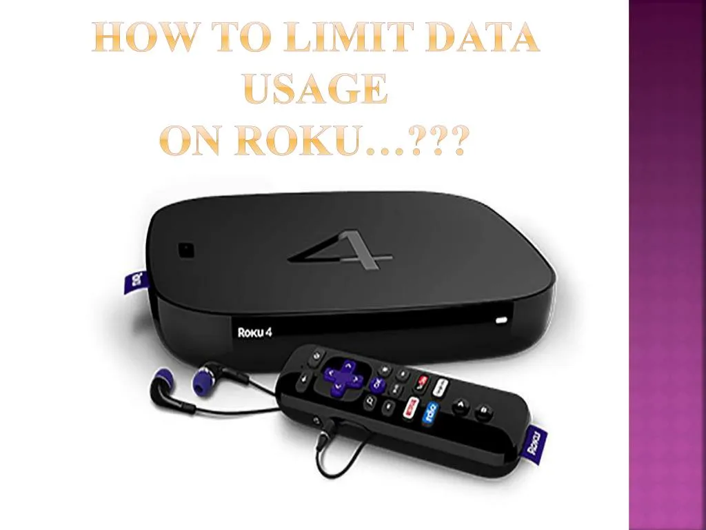 how to limit data usage on roku
