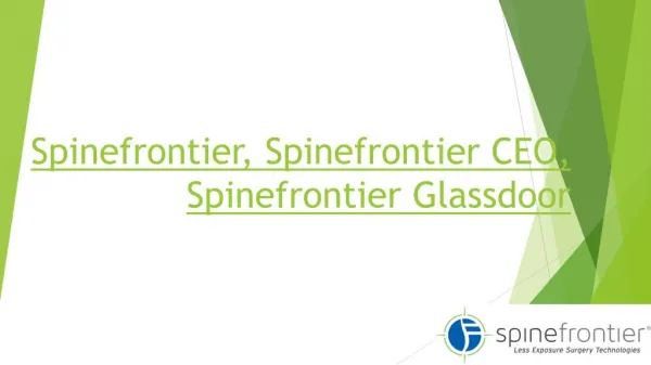 Spinefronteir Glassdoor,Spinefronteir,Spinefronteir CEO