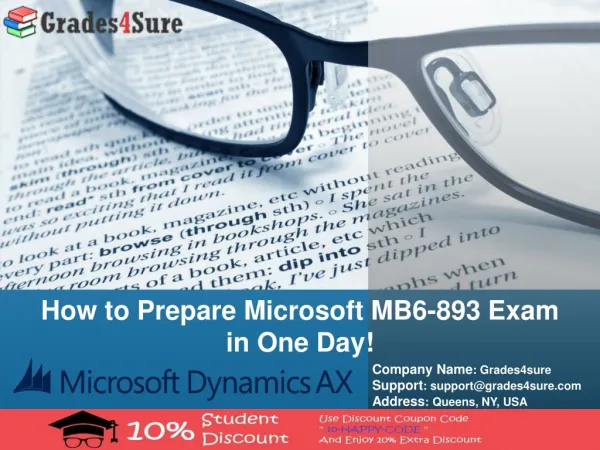 Latest Microsoft MB6-893 Real Exam Questions With Verified Microsoft MB6-893 Question Answers Available on Grades4sure