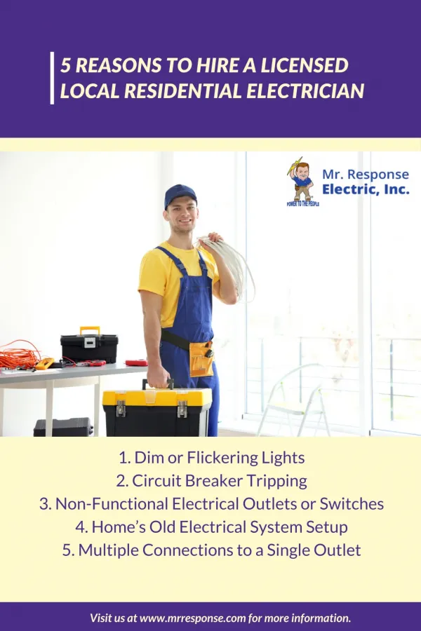 Reasons To Hire A Licensed Local Residential Electrician