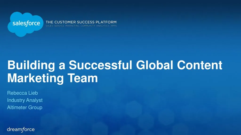 building a successful global content marketing team