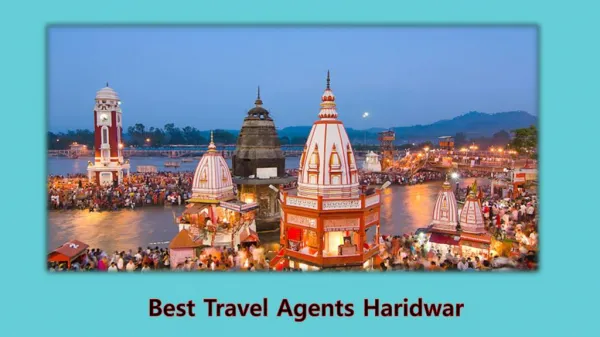 Approach an Expert Travel Agent to Visit Haridwar Extensively