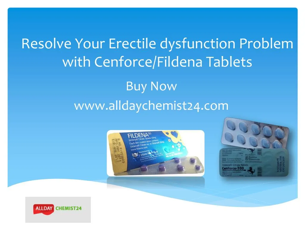 resolve your e rectile dysfunction problem with cenforce fildena tablets