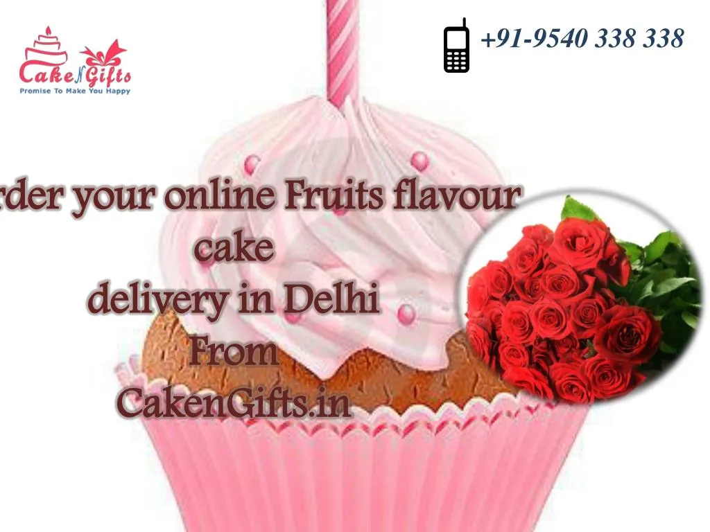 order your online fruits flavour cake delivery in delhi from cakengifts in