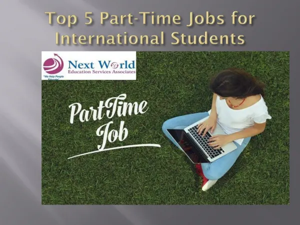 Top Part-Time Jobs for International Students