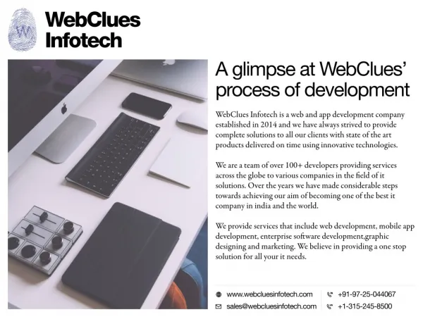 Website Designing, Mobile Application Development, UI/UX, Digital Marketing - WebClues Infotech