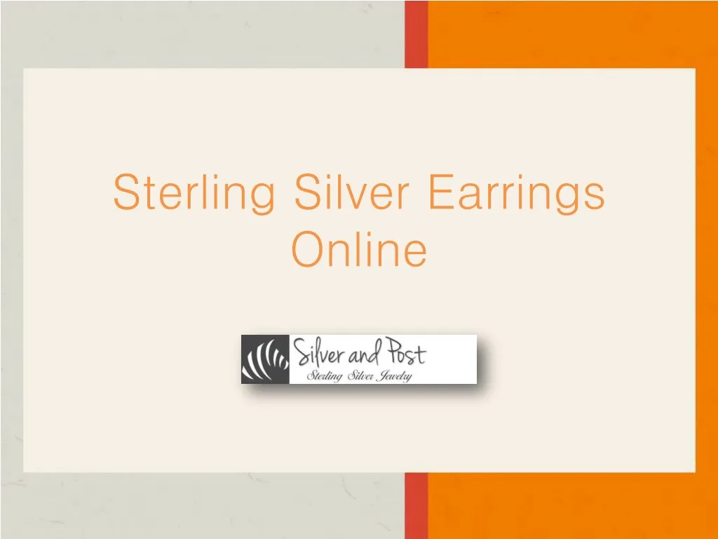sterling silver earrings online