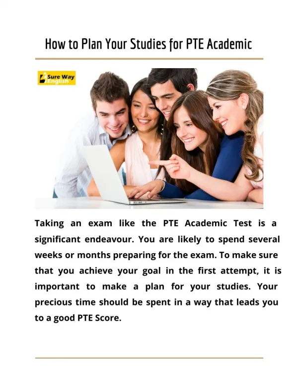 How to Plan Your Studies for PTE Academic