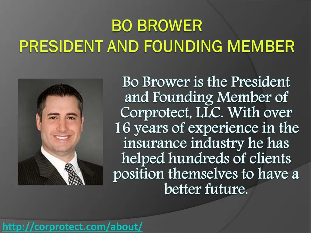 bo brower president and founding member