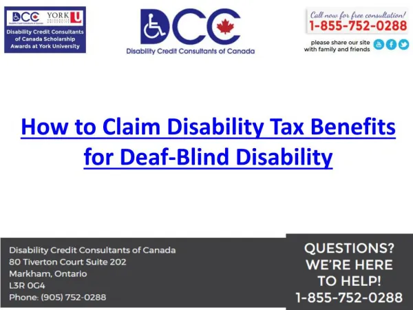 How to Claim Disability Tax Benefits for Deaf-Blind Disability