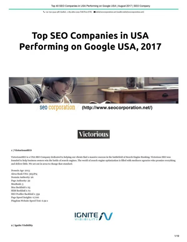 Top 40 USA Digital Marketing Agencies 2017
